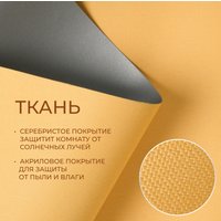 Рулонные шторы Franc Gardiner Blackout Silver 55x160 7799149 (медовый)