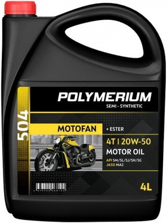 Моторное масло Polymerium Motofan 504 20W-50 4T 20л
