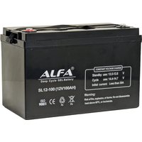 Тяговый аккумулятор ALFA 12V-100Ah(C20) L+ (100 А·ч)