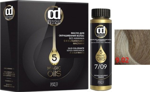 

Масло для окрашивания Constant Delight Olio-Colorante 9.02 экстра светло-русый натуральный пепельный