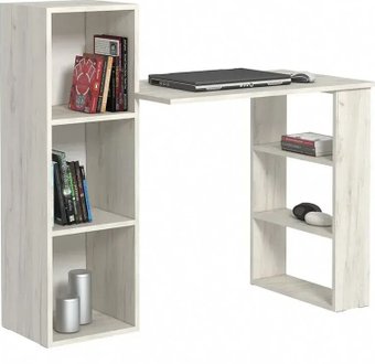 Офисный стол Атлант-Мебель Лаки тип 1 (дуб крафт белый)