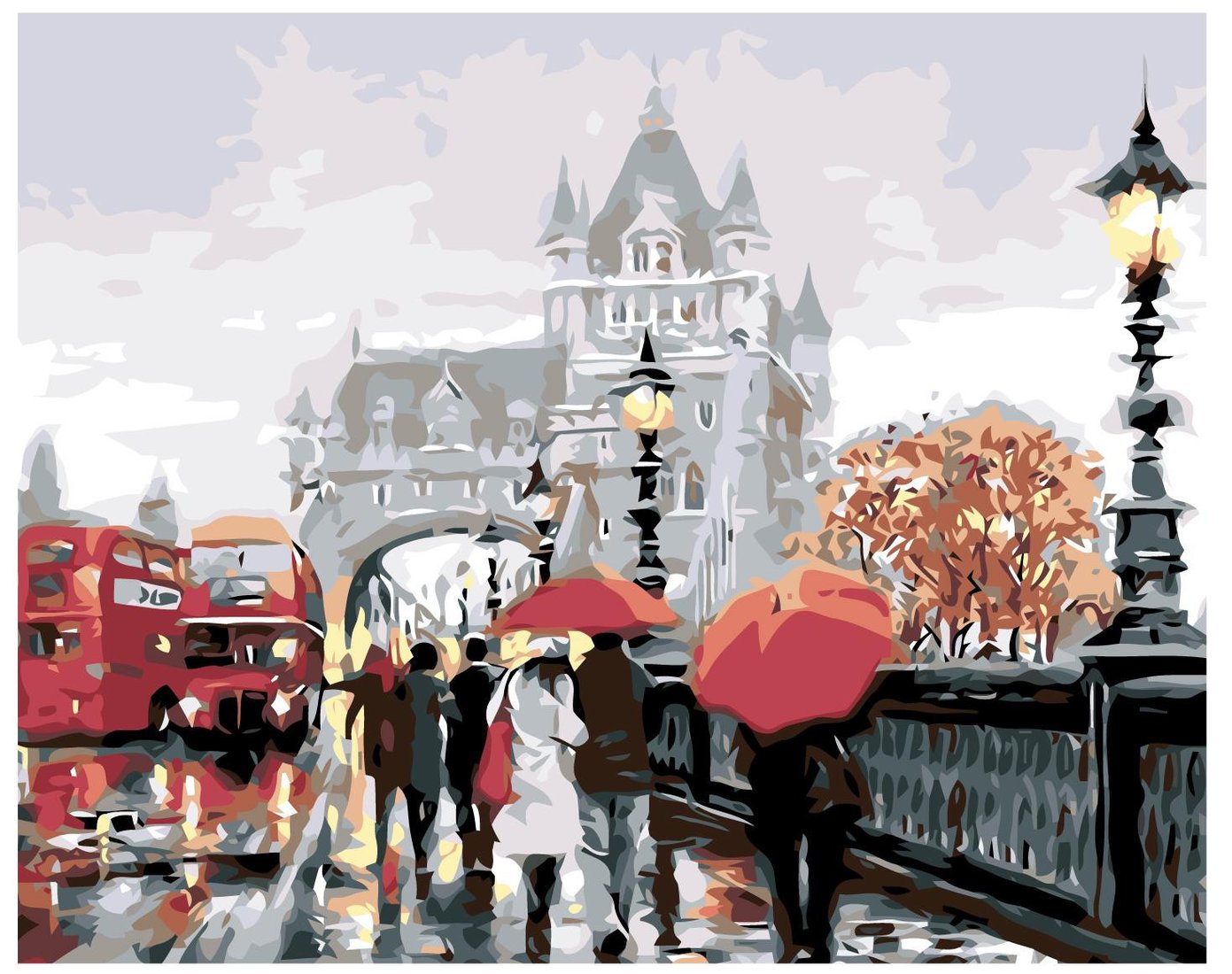 

Картина по номерам SLAVINA Прогулка по Лондону KTMK-22495