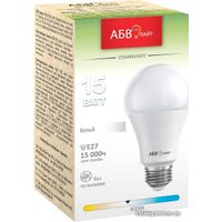 Светодиодная лампочка АБВ LED лайт Standart A60 E27 15 Вт 4000К