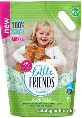 Наполнитель для туалета Little Friends Aloe Vera 5 л