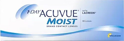 

Контактные линзы Acuvue 1 Day Moist with Lacreon Sph -1.00 R8.5 D14.3 (30шт)