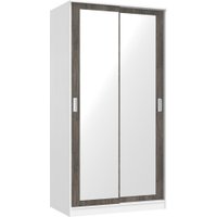 Шкаф-купе Кортекс-мебель Лагуна ШК01-02 (белый/орех элия)