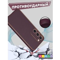 Чехол для телефона Bingo Gold Line для Samsung Galaxy S24+ (бордовый)
