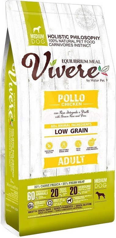 Сухой корм для собак Vivere Medium Adult Chicken 20 кг