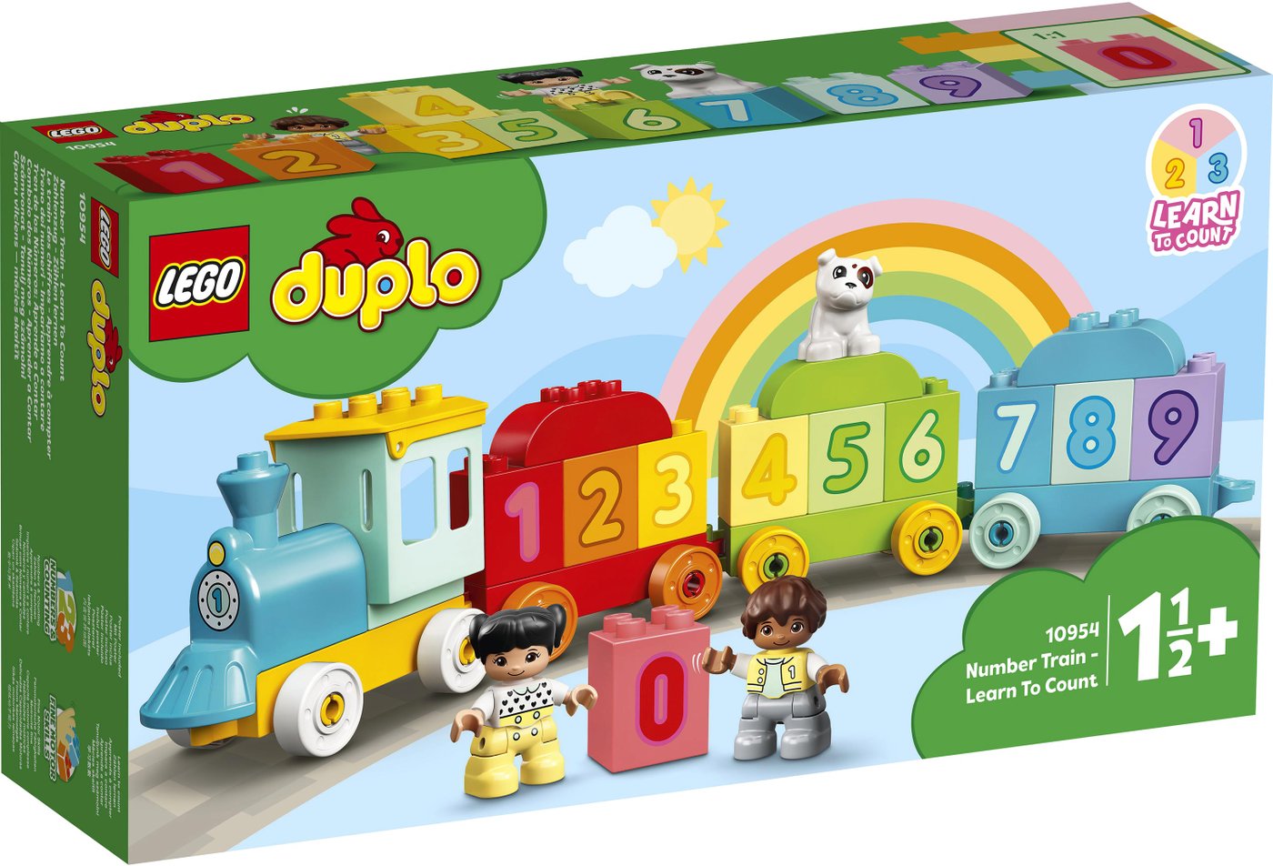 

Конструктор LEGO Duplo 10954 Поезд с цифрами — учимся считать