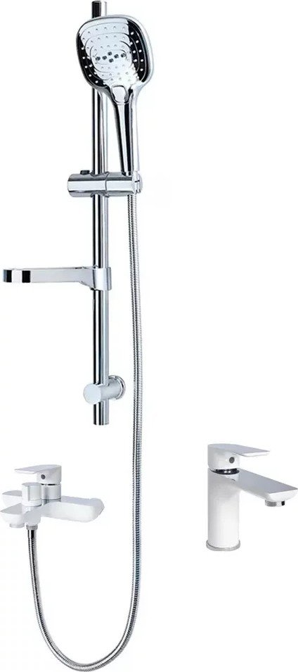 

Смеситель Grocenberg GB1009 (белый хром)