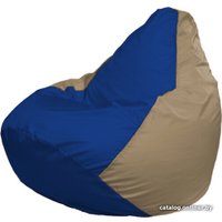 Кресло-мешок Flagman Груша Макси Г2.1-114 (бежевый темный/синий)