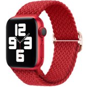 Wick из плетеного нейлона для Apple Watch 42/44/45mm (красный)