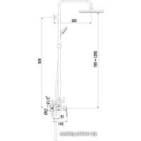 Душевая система  Lemark OMEGA LM3160C