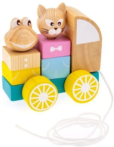 

Конструктор/игрушка-конструктор Томик Каталка Машинка 1-29 ( 9 деталей)