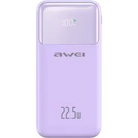 Внешний аккумулятор Awei P107K 20000mAh (сиреневый)