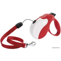 Поводок-рулетка Ferplast Amigo M 75720022 (красный/белый)