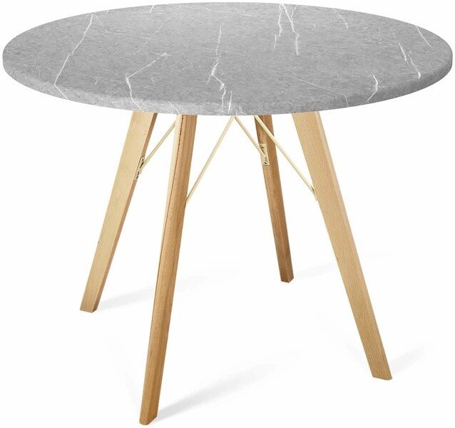 

Кухонный стол Sheffilton SHT-TU9/TT 90 МДФ SHT-T147 (прозрачный лак/серый мрамор)