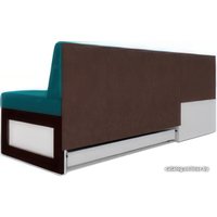 Угловой диван Мебель-АРС Нотис левый 207x82x132 (сине-зеленый Star Velvet 43 Black Green)