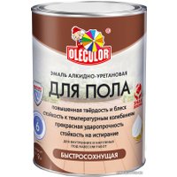 Эмаль Olecolor Для пола быстросохнущая 0.8 кг (красно-коричневый)