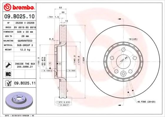 

Brembo 09B02511