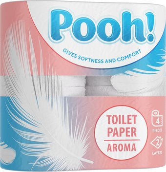 Pooh! Aroma 2 слоя 4 рулона