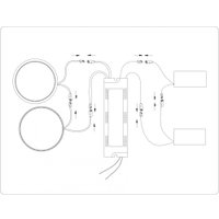 Припотолочная люстра Ambrella light FL51393/1+2 BK