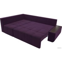 Угловой диван Mebelico Амадэус 109687 (левый, велюр, фиолетовый)