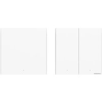 Выключатель Aqara Smart Wall Switch H1 двухклавишный без нейтрали (белый)