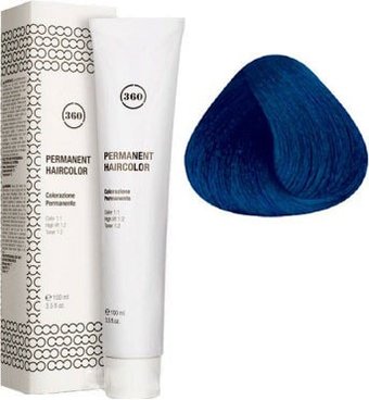 Крем-краска для волос Kaaral 360 Permanent Haircolor Blue синий