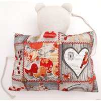 Декоративная подушка Loon Мишка Хэппи