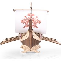 Сборная модель Eco-Wood-Art Корабль Драккар