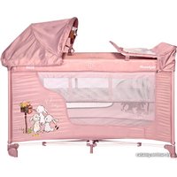 Манеж-кровать Lorelli Moonlight Rocker 2 (pink)