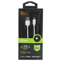 Кабель CACTUS USB Type-A - USB Type-C CS-USB.A.USB.C-1.5 (1.5 м, белый)