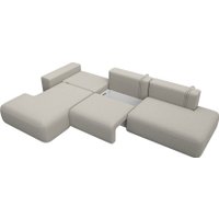 Угловой диван Лига диванов Лига-036 НПБ Модерн Лонг левый 125470L (рогожка амур бежевый)