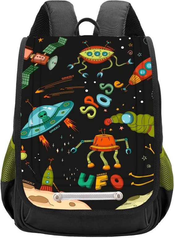 

Школьный рюкзак Grizzly RAk-091-1/604234 (черный)