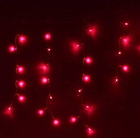 

Гирлянда бахрома Luazon Led-180 (4x0.6 м, красный) [187270]