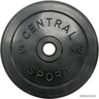 Диск Central Sport Обрезиненный 5 кг 26 мм