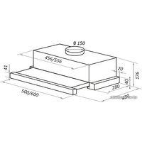 Кухонная вытяжка MAUNFELD VS Fast 60 (черный)
