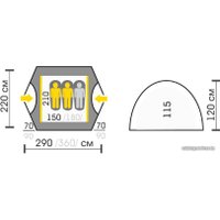 Экспедиционная палатка Talberg Boyard 3 pro