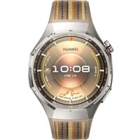 Умные часы Huawei Watch GT 6 Pro 46 мм (серебристый, с коричневым плетеным ремешком, международная версия)