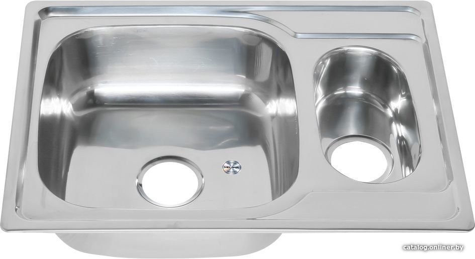 Кухонная мойка Melana MLN-6950S U (полированная, глубина чаши 18 см., сталь 0.8 мм.)