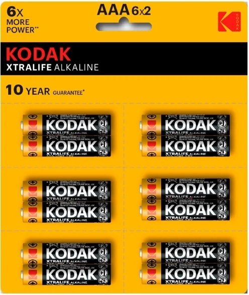 

Батарейка Kodak Xtralife Alkaline AAA LR03 12BL Perforated (12 шт)