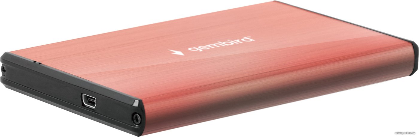 Бокс для накопителей 2.5 Gembird EE2-U3S-3-P (розовый)