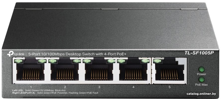 Неуправляемый коммутатор TP-Link TL-SF1005P V5