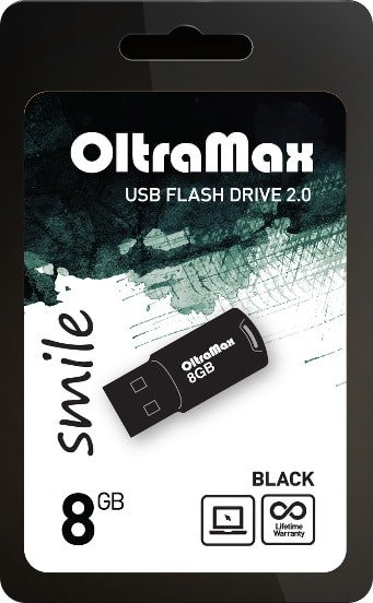 

USB Flash OltraMax Smile 8GB (черный)