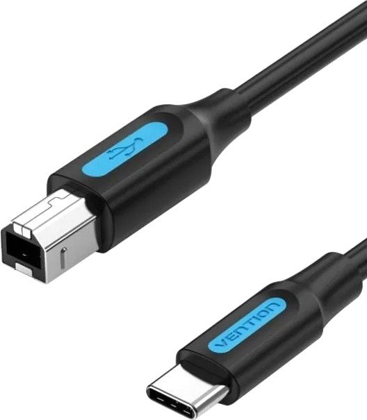 

Кабель Vention CQUBH USB Type-B - USB Type-C (2 м, черный)
