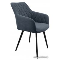 Стул Гальваник Диаманте Лофт (эмаль черный муар/Catania Steel)