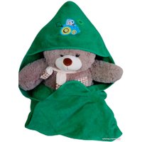 Полотенце с капюшоном Goodness Детское 100x100 (зеленый/уточка)
