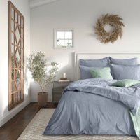 Евро комплект постельного белья Verossa Евро Melange Indigo VRM 2515 Indigo Д12 23