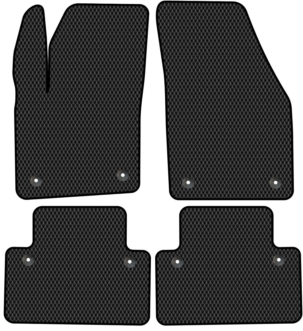 

Комплект ковриков для авто Alicosta Volvo S40 II (седан / MS) 2007 - 2012 (черный, ромб)